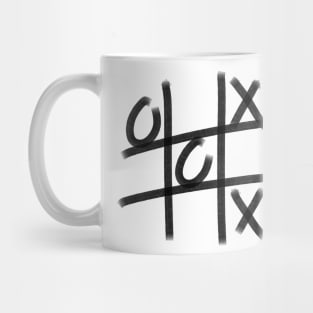 Tic Tac Toe game in black Mug